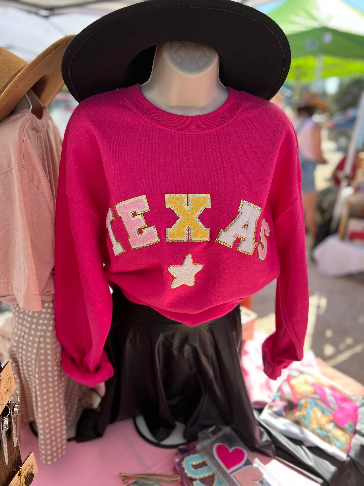 Texas Chenille Patch Sweatshirt