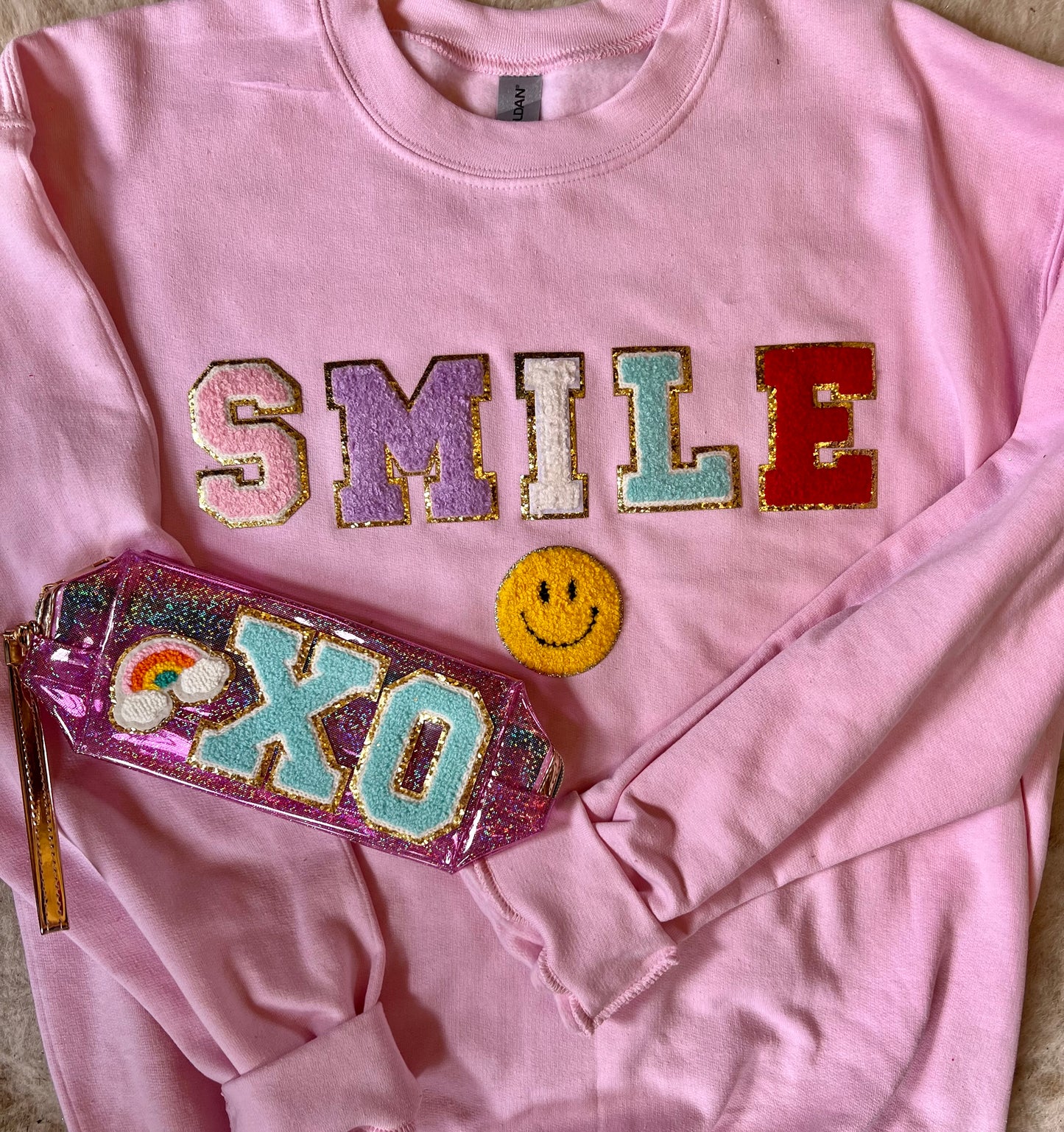 Smile patch sweatshirt
