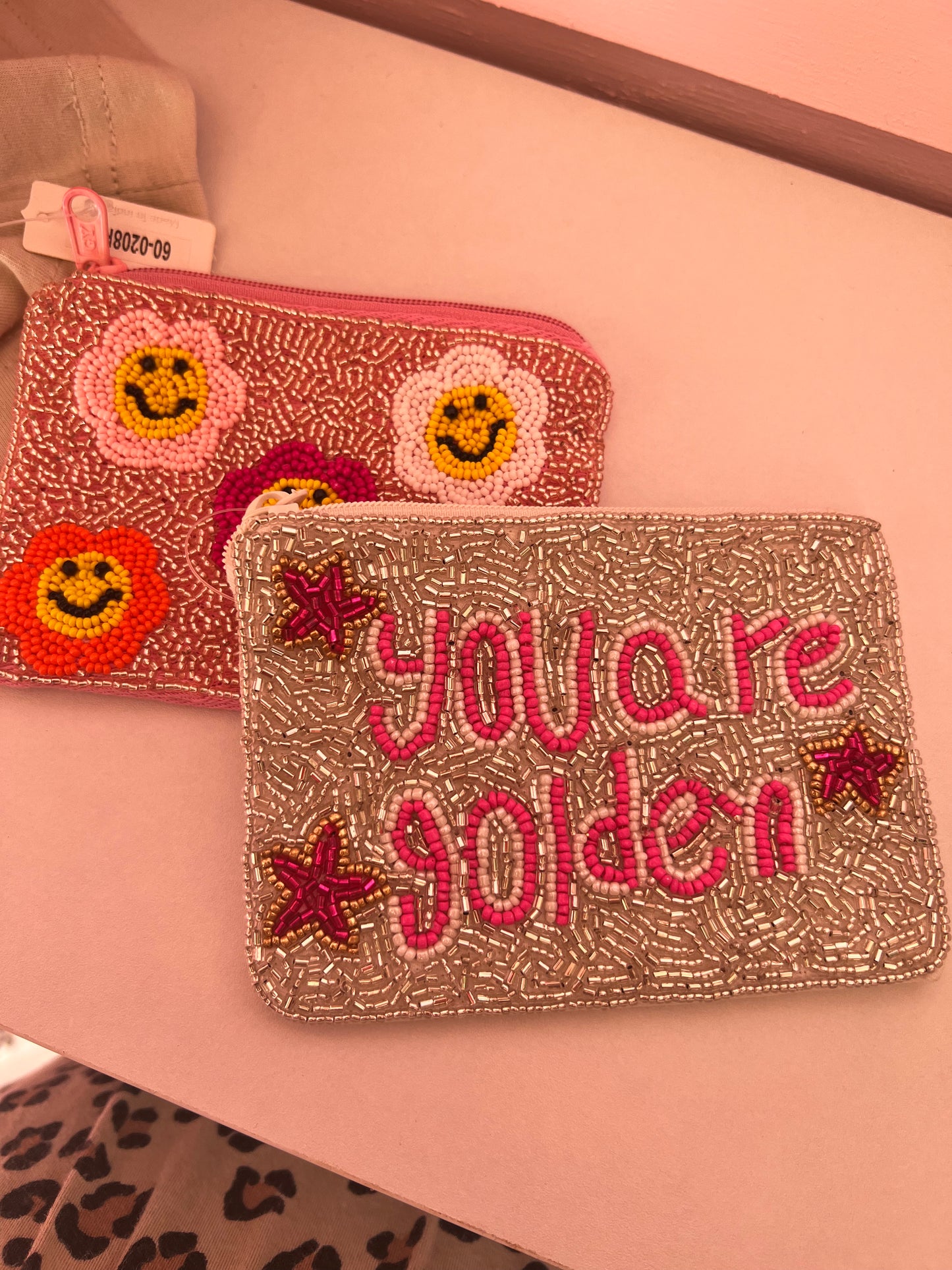beaded coin purse