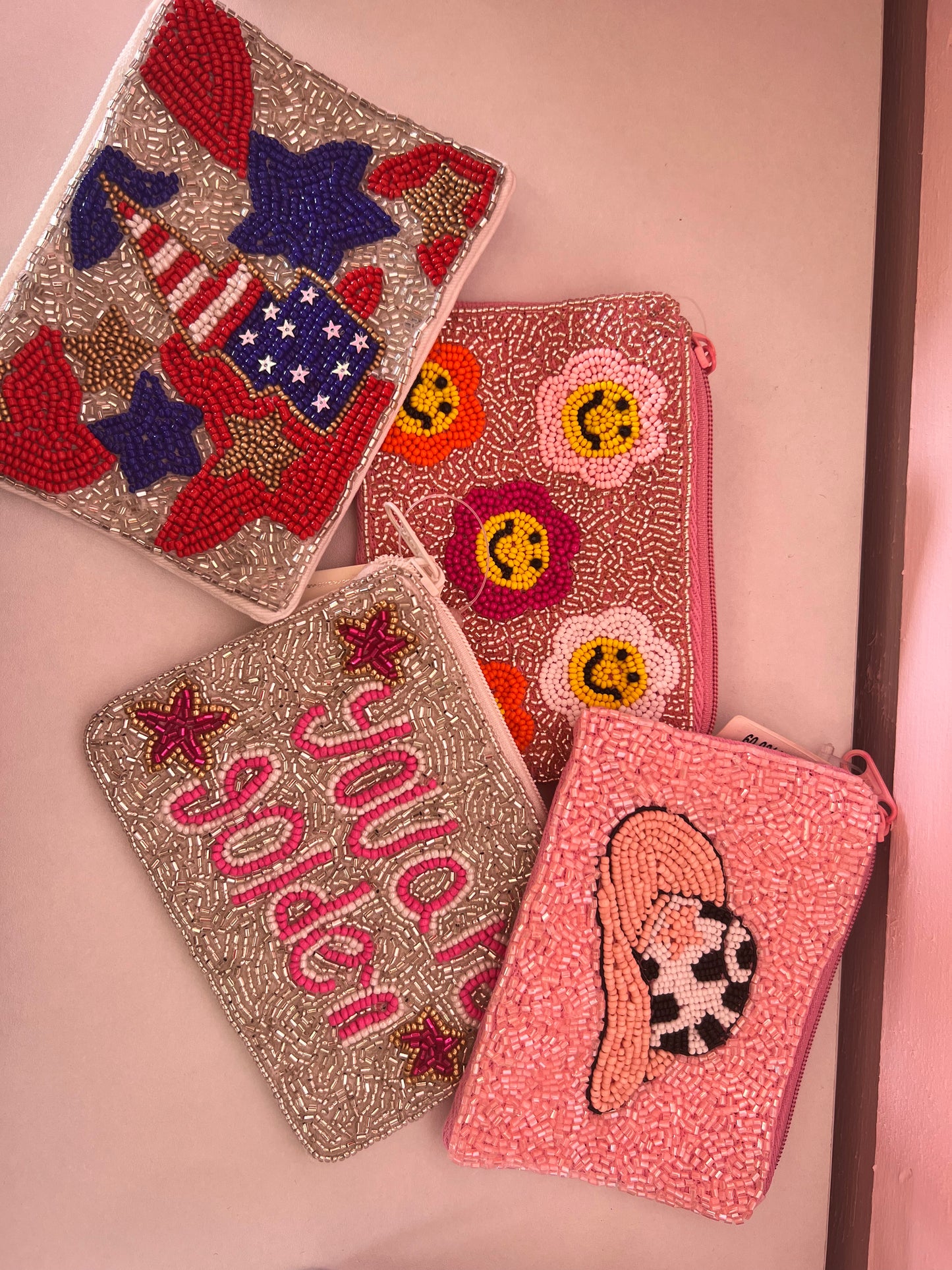beaded coin purse