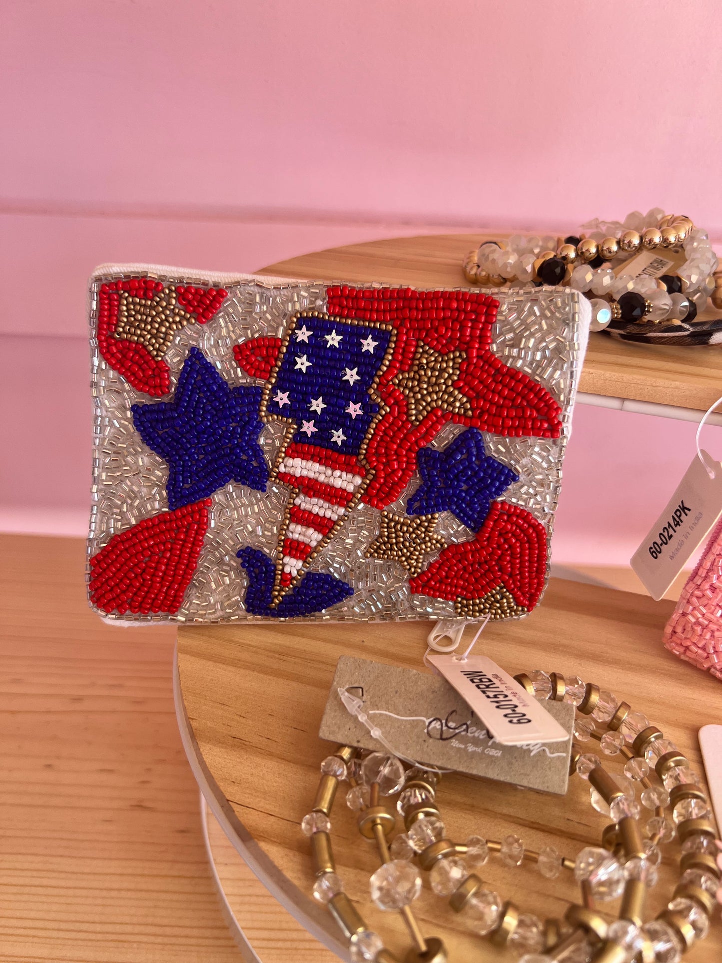 beaded coin purse